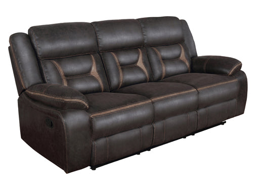 Greer Upholstered Sofa Collection - Dark Brown or Taupe