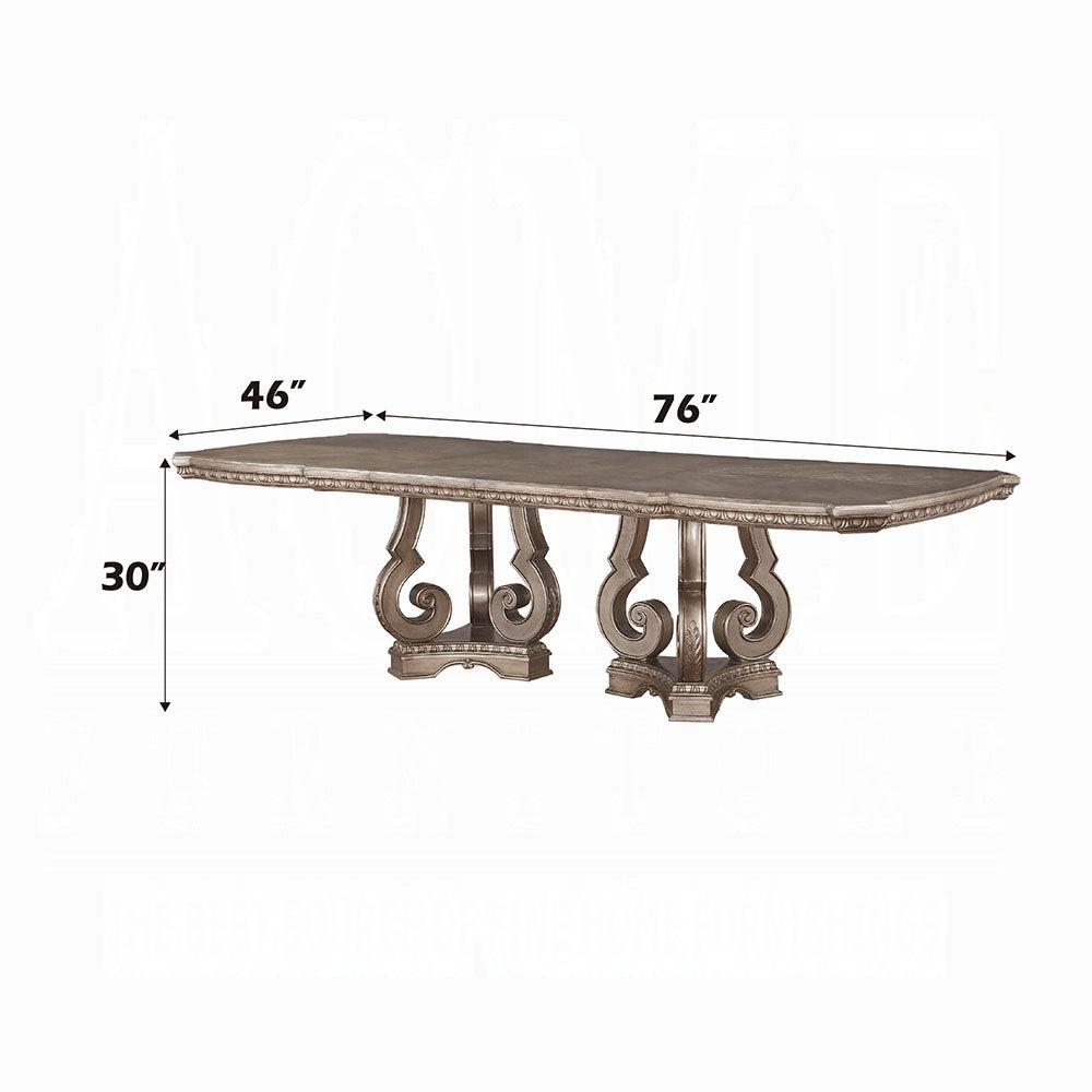 Colección de comedor Northville de Acme 66920 - Acabado champán antiguo