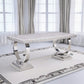 Zander White Marble Dining Collection