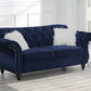 F6837 Rincon Sofa Collection - Black or Indigo Velvet