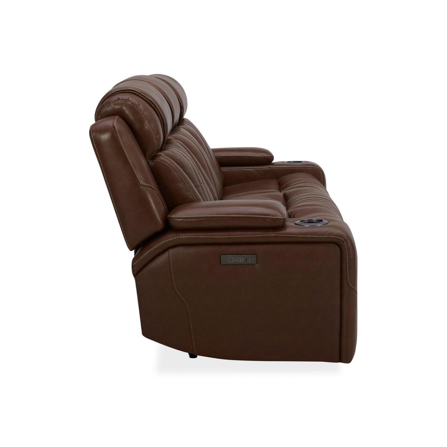 Caswell Sofa & Loveseat Leather Chestnut