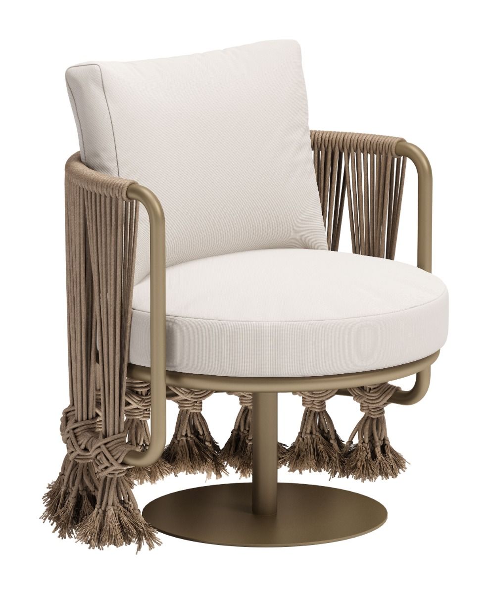 Silla decorativa Uzel blanca 704009