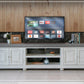 Luna 93" TV Stand Solid Pine Construction