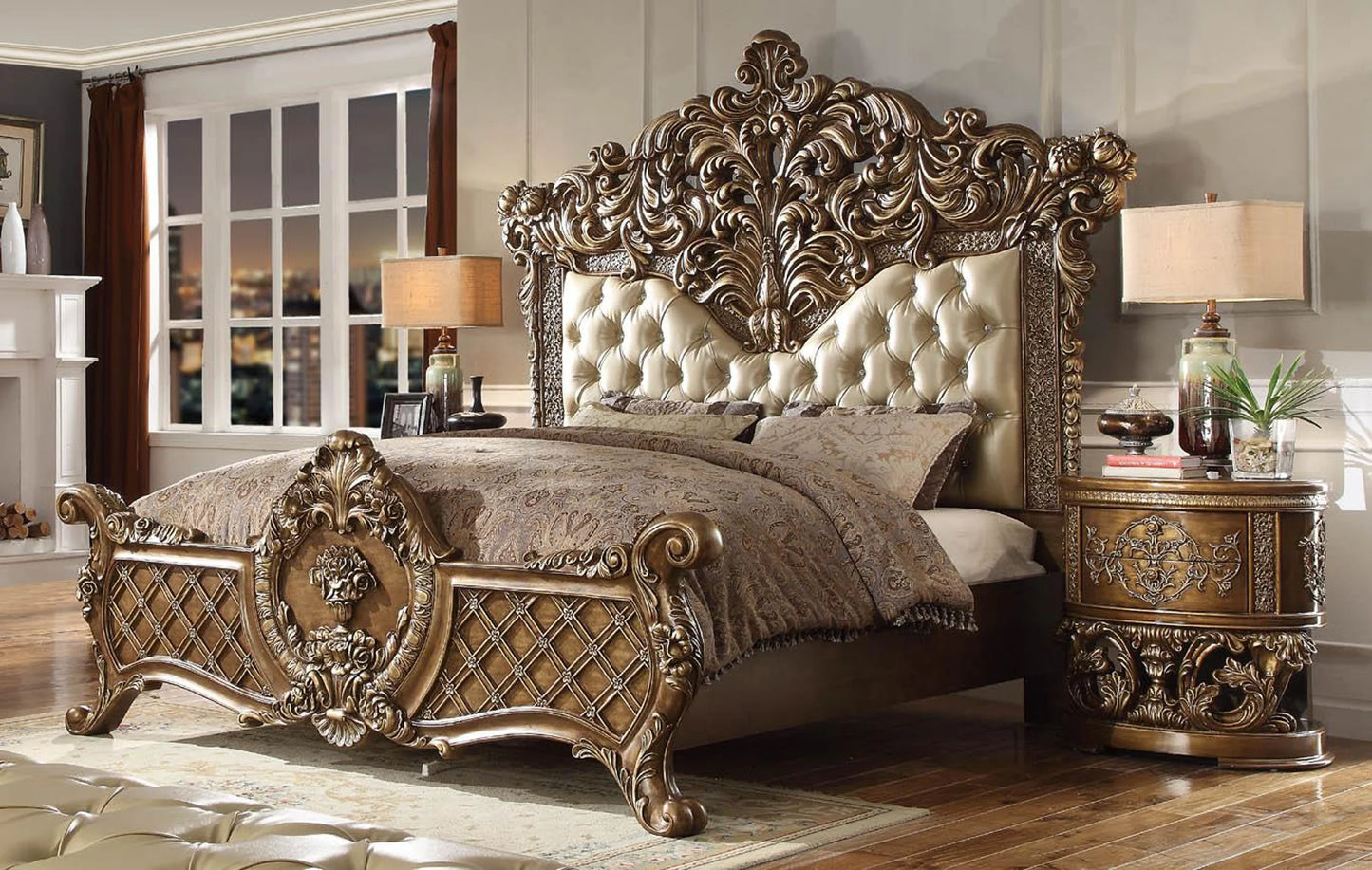 Homey Design HD-8018 Bedroom Collection - Grand Scale