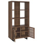 Maddox 3-Shelf Cabinet Bookcase Walnut