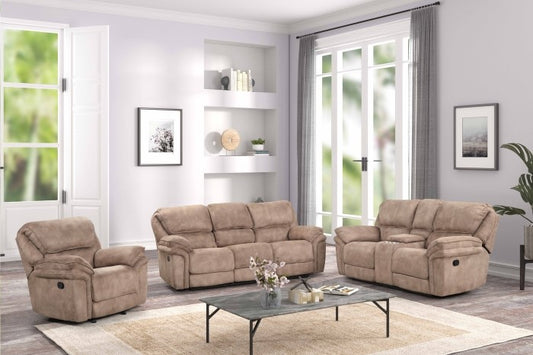 Milton Green 8033 Light Brown 3 Pc Sofa Collection