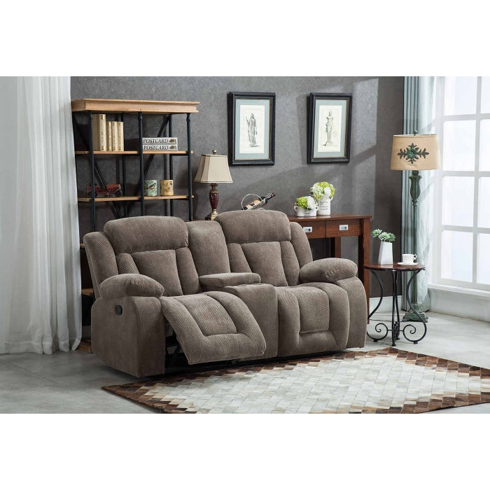 8048 Velvet 2 Pc Sofa Set - Tan