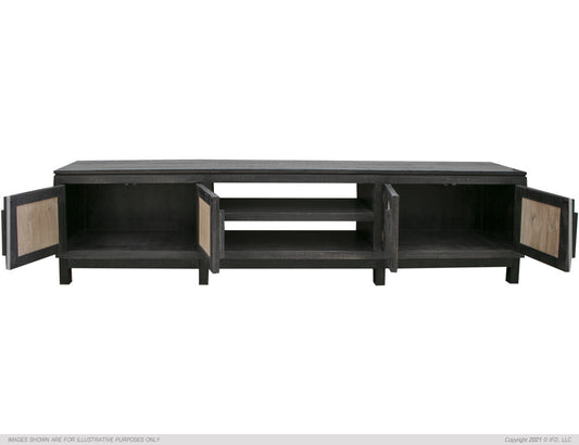 Cosala 93" TV Stand - Black Finish