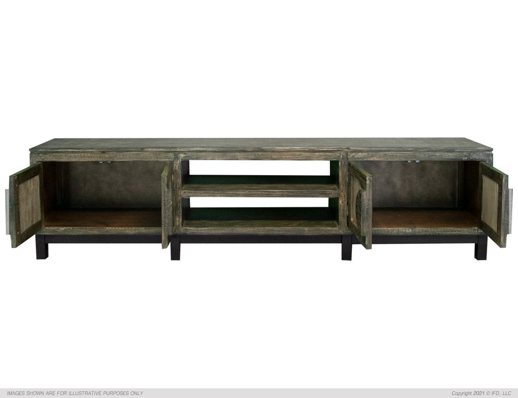 Cosala 93" TV Stand - Brown Finish