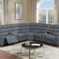 F8100 Dark Grey 3 Pc Sectional