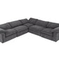 Corinth Modern Sectional Sofa w/3 Power Recliners