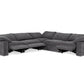 Corinth Modern Sectional Sofa w/3 Power Recliners