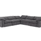 Corinth Modern Sectional Sofa w/3 Power Recliners