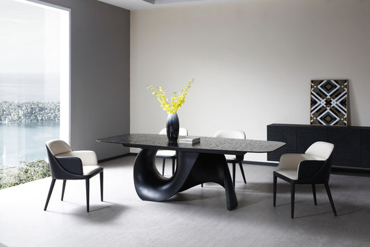 Modrest Neptune Modern Black Dining Table