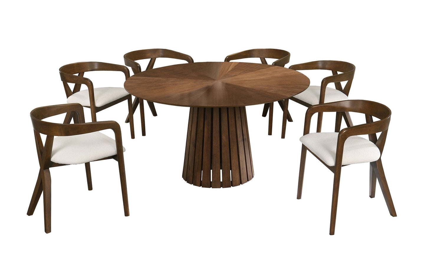 VIG Weiss Mid-Century Modern 7 Pc Dining Collection