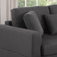 Redford Dark Gray Linen Sectional 83110