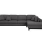 Redford Dark Gray Linen Sectional 83110