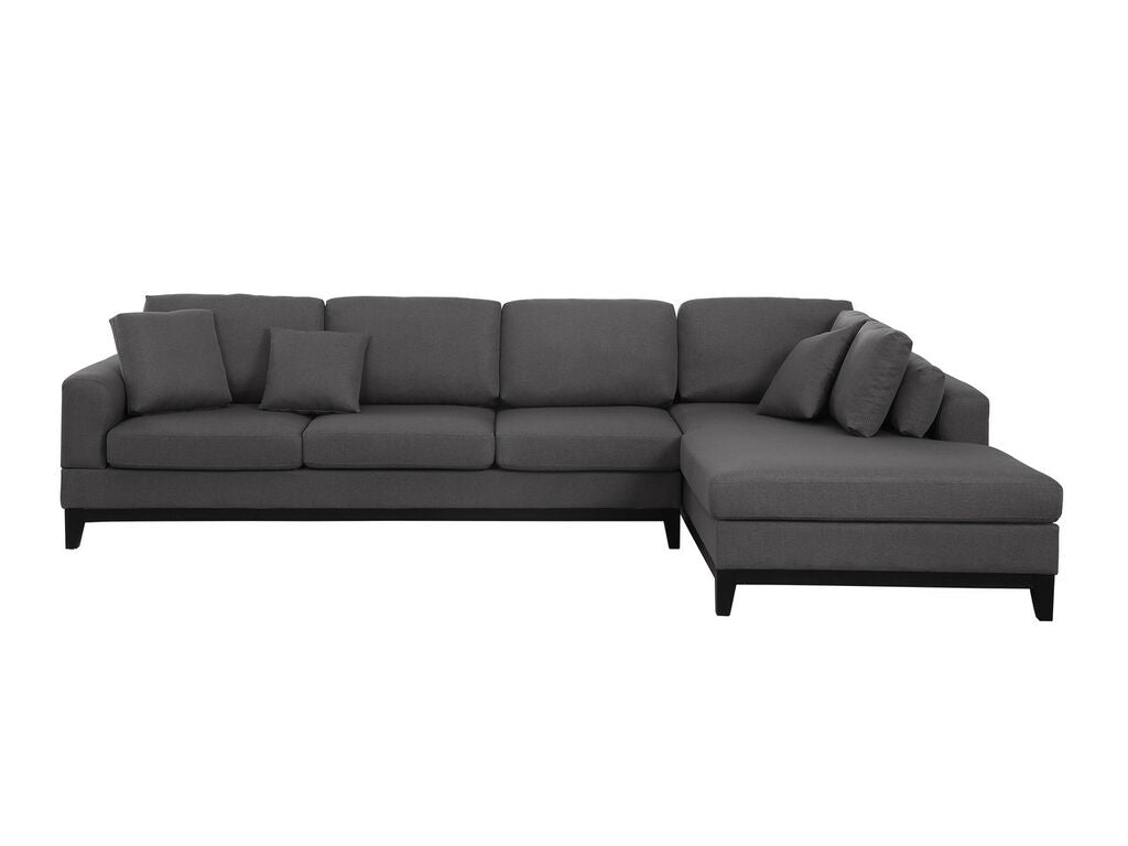 Redford Dark Gray Linen Sectional 83110