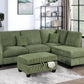 F8454 Corduroy 3 Pc Sectional Sage