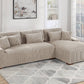 F8456 Corduroy Sectional by Poundex