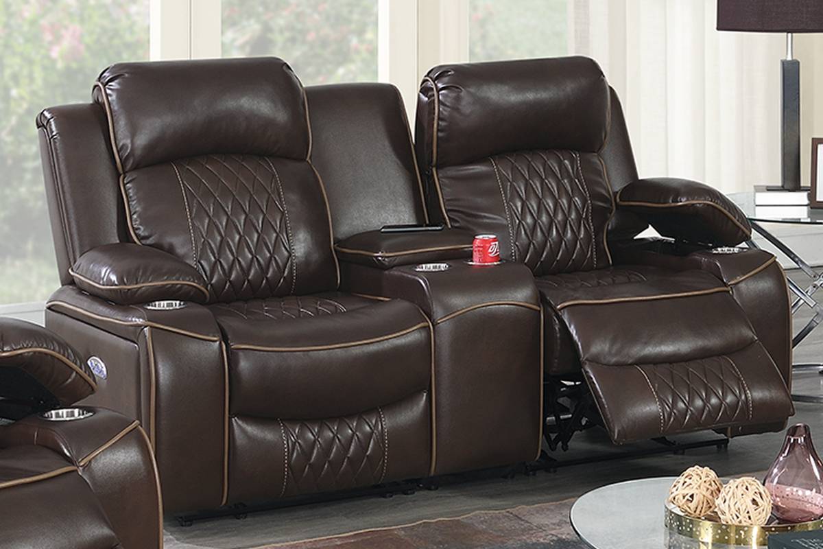 Poundex F86403 Motion 3 Pc Sofa Set - 2 Colors