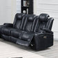 F86329 Blue Power Reclining Living Room Set