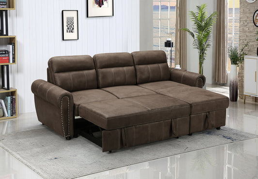 Ashton Microfiber Reversible Sleeper Sectional 87800