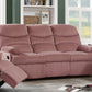 F8789 Poundex Blush Pink Sofa & Loveseat