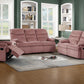 F8789 Poundex Blush Pink Sofa & Loveseat