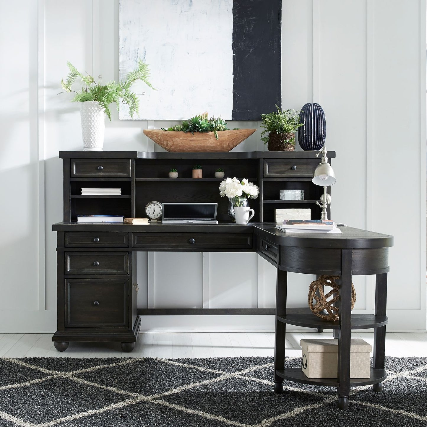 Harvest Home L Shape Desk by Liberty