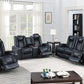 F86329 Blue Power Reclining Living Room Set