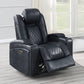 F86327 Blue Power Recliner