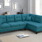 Poundex F8883 Azure 2 Pc Sectional