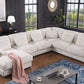 Nadine Beige Corduroy Corner Sectional 89160