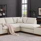 Joshua Sectional Sofa w/Console Ottoman - 3 Colors