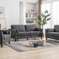 Damian 3 Pc Sofa Collection Grey Linen 89728