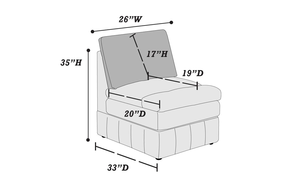 F8978 Armless Chair