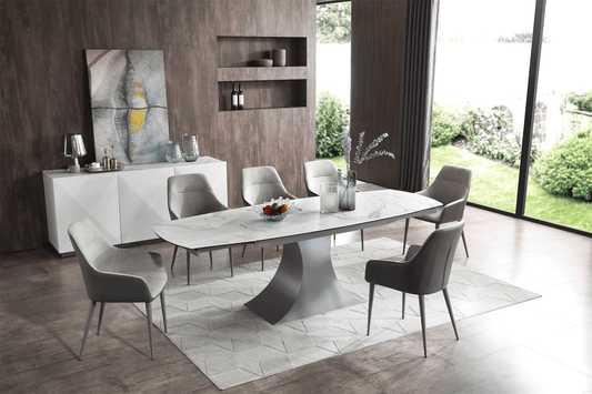 ESF 9035 Colección de comedor contemporáneo con extensión