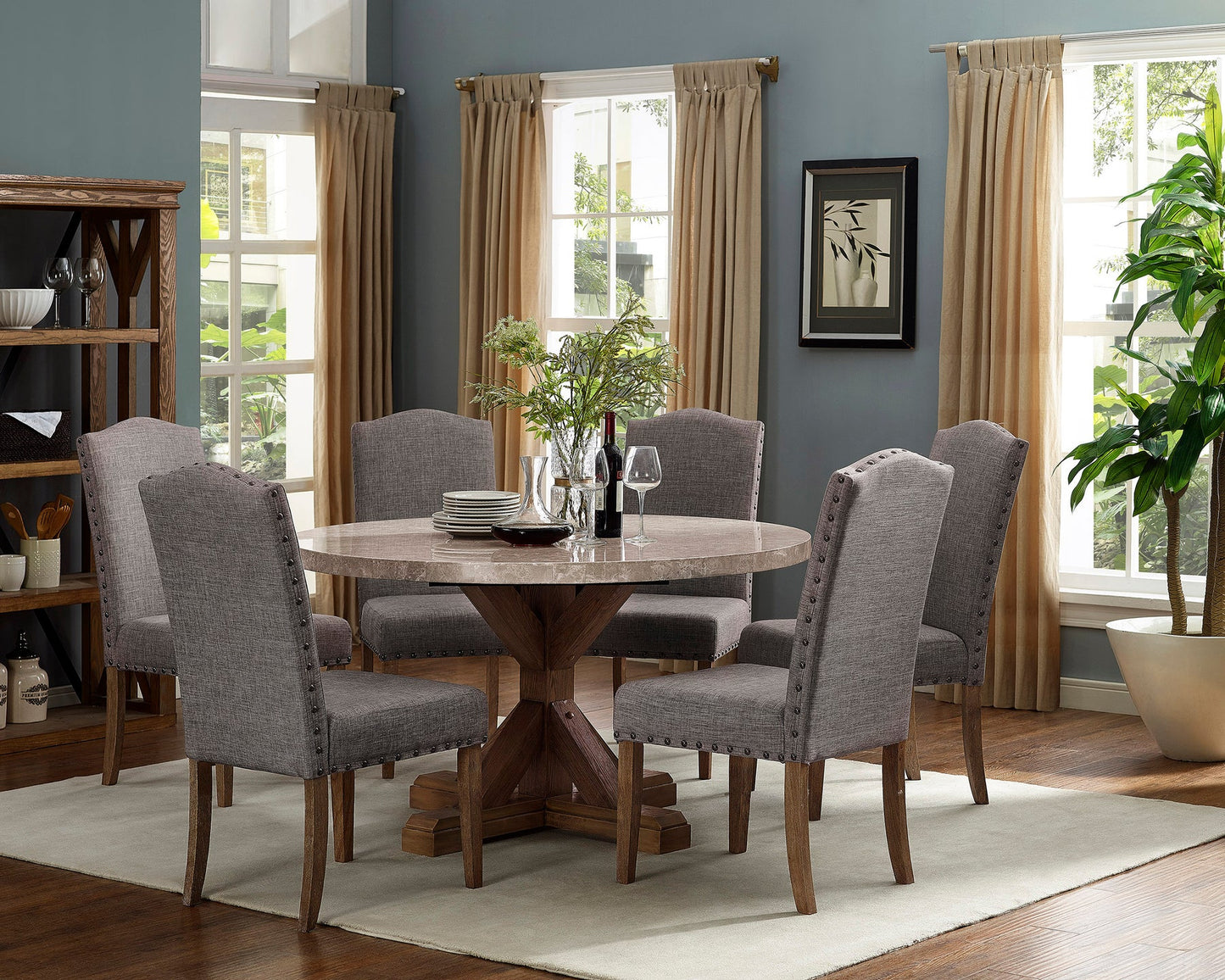 9042 Round Dining Collection 5 Pc