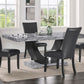 9056 Marble Top Dining Set 5-7 pc