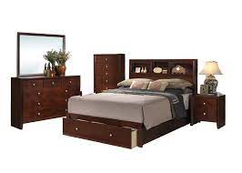 Poundex F9282 Robert 4-Pc Bedroom Set