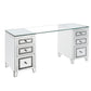 Noralie Glam Inspired Glass Top Writing Desk