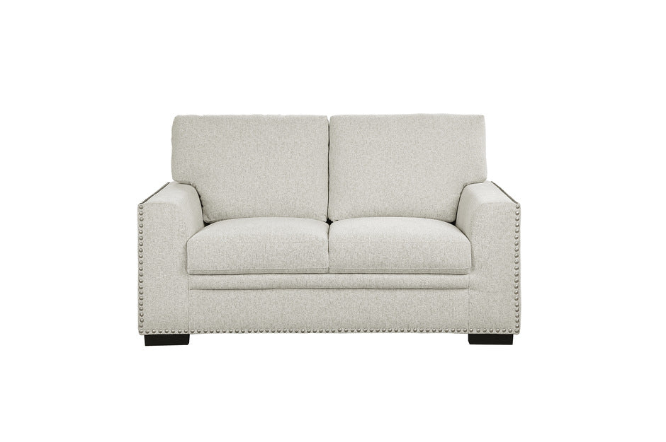 Morelia 2 Pc Beige Chenille Sofa Set