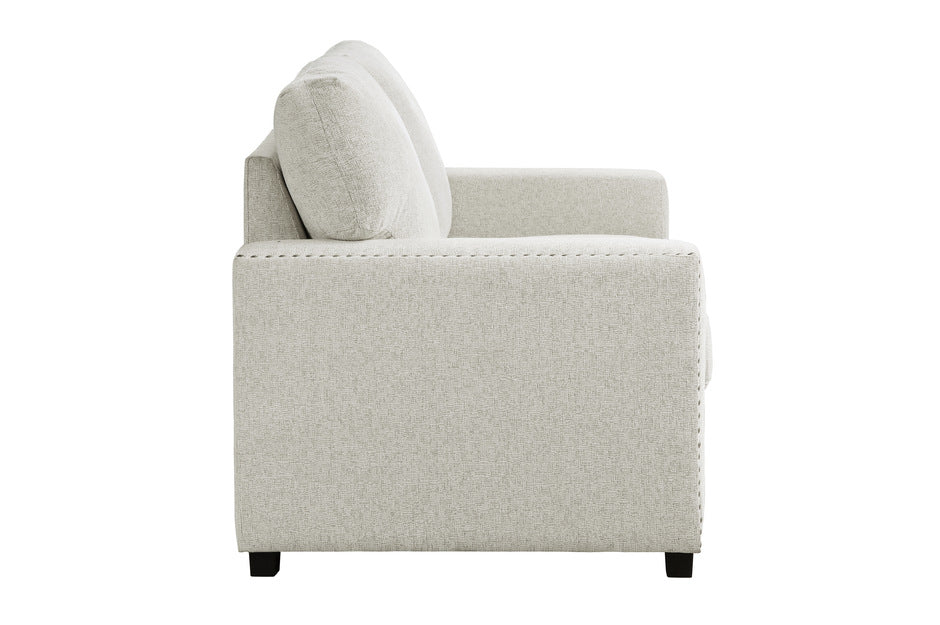 Morelia 2 Pc Beige Chenille Sofa Set