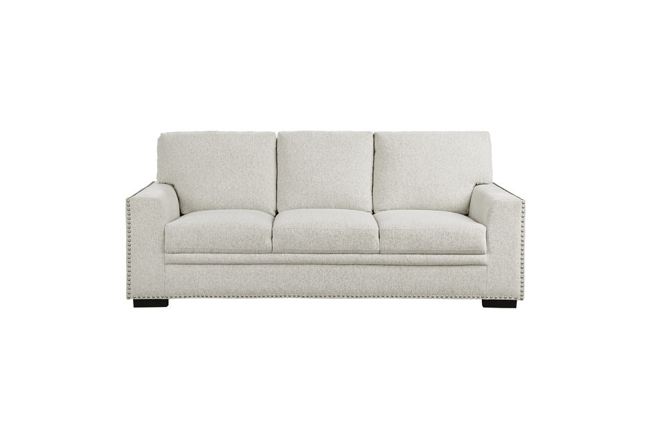 Morelia 2 Pc Beige Chenille Sofa Set