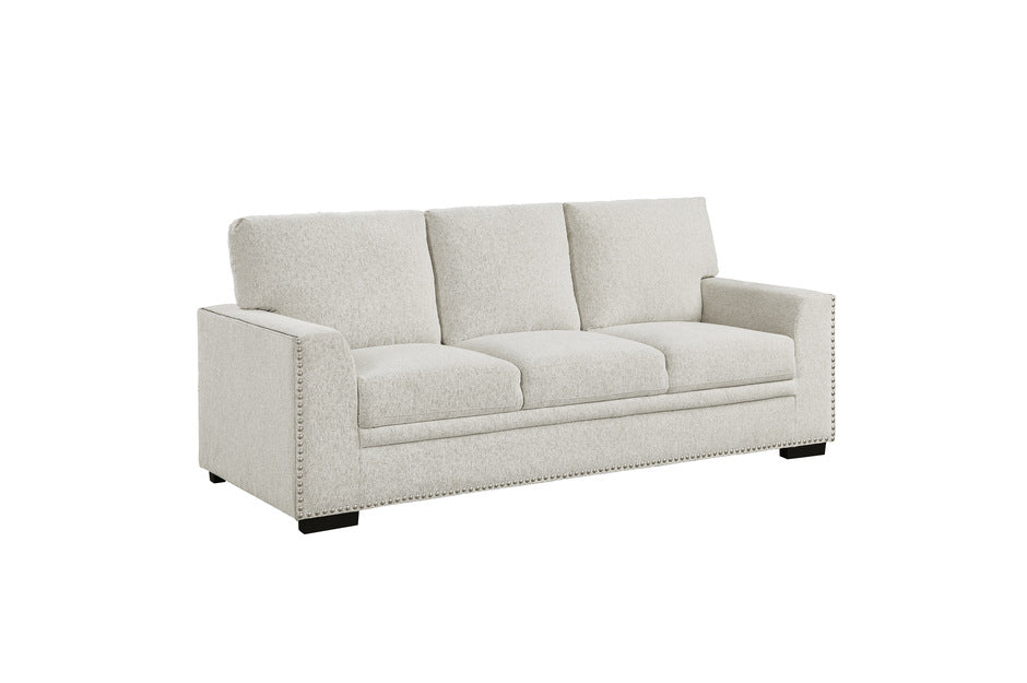 Morelia 2 Pc Beige Chenille Sofa Set