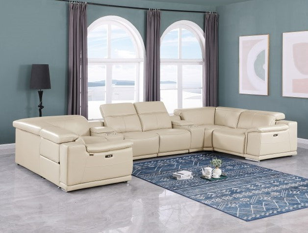 9762 DivanItalia 8 Pc Top Grain Sectional – 6 Colors