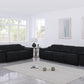 9762 Global United Leather Sofa Set - Black