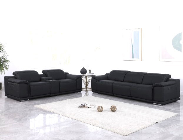 9762 DivanItalia 6 Pc Power Sofa & Loveseat - 6 Colors