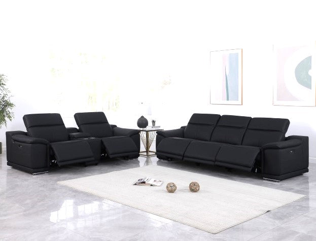 9762 DivanItalia 6 Pc Power Sofa & Loveseat - 6 Colors